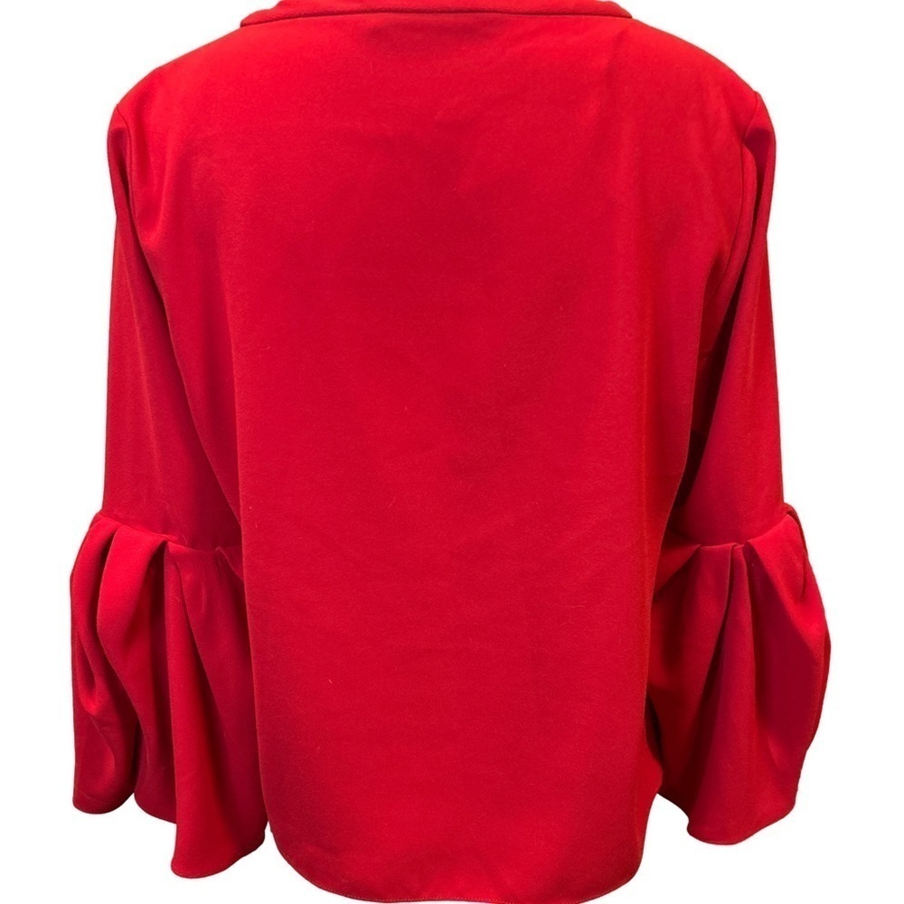 Zara Ruffled Bell Sleeve Top/Medium - Picture 4 of 7